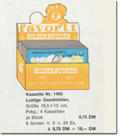 Kassette zur Reihe 1493 im Katalog 1970