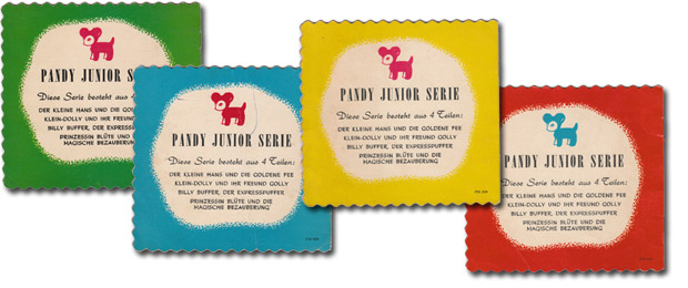 Rückseiten der Pandy Junior Serie